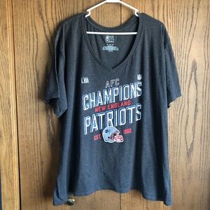 Fanatics women’s New England Patriots AFC champs shirt size 3X